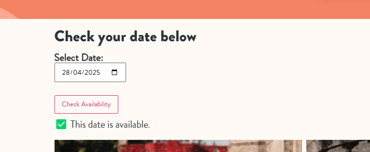 Date checker - available